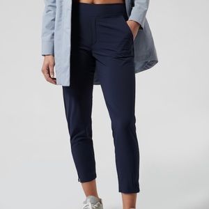 Athleta Brooklyn Ankle Pant Navy 8 P